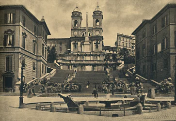 Church of the Trinita dei Monti, Rome, 1910