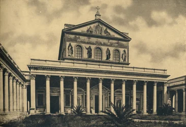 Principal Facade of the Basilica of St. Paul Outside the Walls, Rome