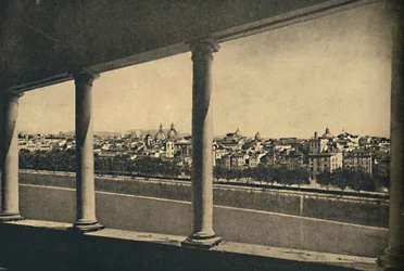 Roma - View of the City from the Logia by Bramante in Castle St. Angelo, 1910