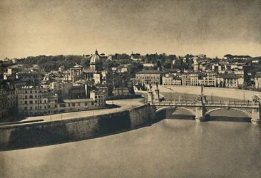 Rome - View of the new bridge of Victor Emmanuel