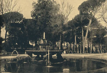 Villa Borghese - Fountain of the Sea-Horses, 1910