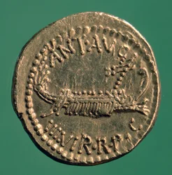 Roman Coin, Marc Antony Legionary Denarius
