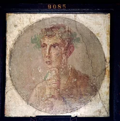 Roman portrait of a young man from Pompeii
