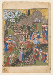 Royal Feast in a Garden, c. 1440