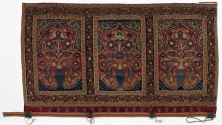 Royal Round Tent Made for Muhammad Shah Wall Panel with Three Panels