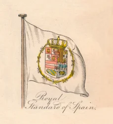 Royal Standard of Spain, 1838