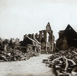 Ruins, Craonne, Northern France, c1914-c1918