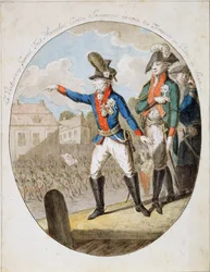 Russian Field Marshal Alexander Suvorov Inspecting Troops
