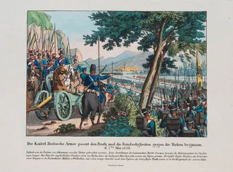 Russian army crosses the Pruth River into Moldavia on May 1828, c. 1830