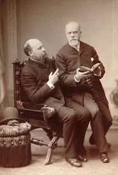 Russian Artist Pavel Shukovsky and Historian Alexander Onegin, Weimar, Germany, Late 19th Century