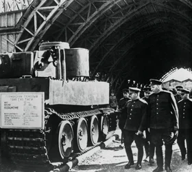 Russian Generals Inspecting an Exposition of Captured German Armaments, Russia, 1943