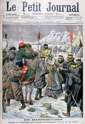 Russian Nurse Taken Prisoner by the Manchus Being Handed Over to the Japanese, Manchuria, 1904