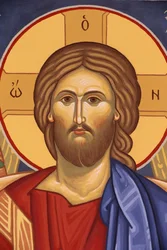 Saint-Antoine-le-Grand orthodox monastery: Icon of Christ Pantocrator, Saint-Laurent-en-Royans, France