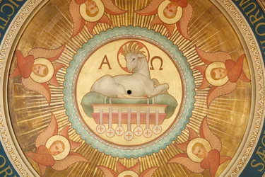 Saint-Francois Xavier church, The Lamb of God (Agnus Dei), Paris, France