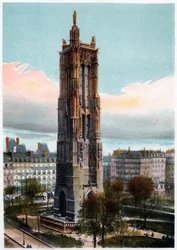 Saint-Jacques Tower, Paris, c1900