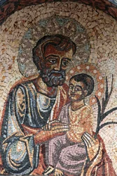 Saint Joseph and Jesus, Cotignac, France