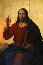 Saint Nicolas melkite church, Marseille. Jesus icon, France