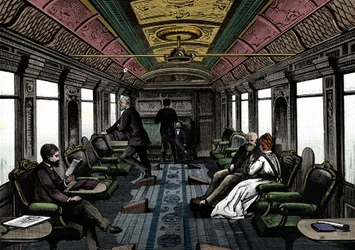 Saloon Car on the Orient Express