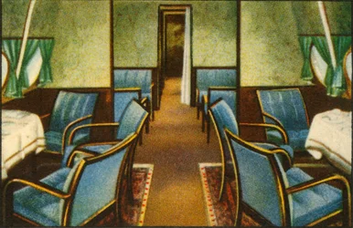 Saloon on Board the Dornier Do X Flying Boat