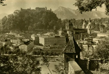 Salzburg from the Kapuzinerberg, Austria, c1935