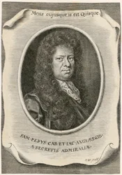 Samuel Pepys, English Clerk of the Acts to the Navy Board, and diarist, 1666