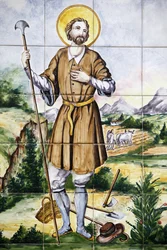 San Isidro mosaic panel, Granada, Spain