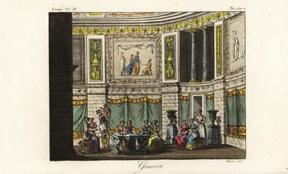 Scene in a gynaeceum, women