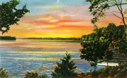 Scene on Lake Catawba, near Charlotte, N.C., 1942