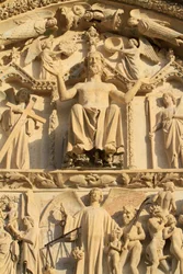 Christ Seated on a Throne, The Last Judgment, Tympanum of the Western Central Portal, St. Stephen