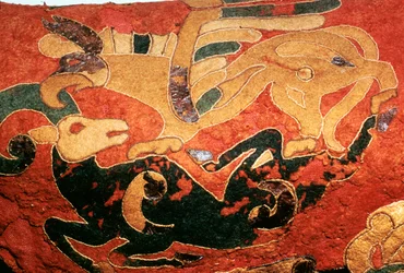 Scythian saddle-cover with applied felt decoration