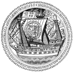 Seal and Autograph of the Lord High Admiral, Charles, Lord Howard of Nottingham