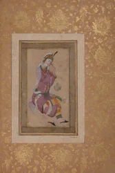 Seated Woman Curling her Hair