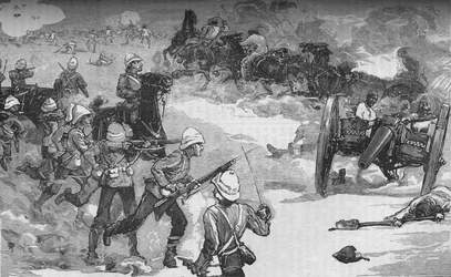 Second Battle of Kassassin September 9: Capture of Two Krupp Guns by the Royal Marines