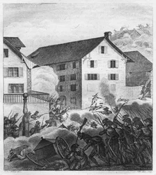 Second Battle of Zurich, Fighting Scene at the Central