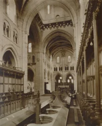 Section of the Interior, Buckfast Abbey Church, Late 19th-Early 20th Century