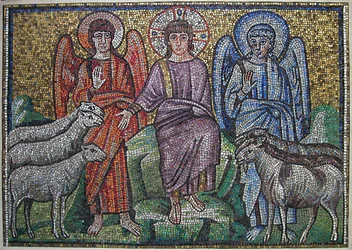 Separation of Sheep and Goats, Byzantine, early 20th century original dated early 6th century
