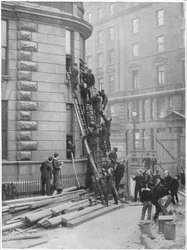 Servants fire brigade at the Hotel Cecil, London