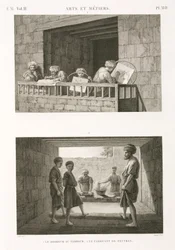 Embroidery and felt-making, Egypt, c 1798