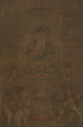Shakyamuni Triad: Buddha Attended by Manjushri and Samantabhadra