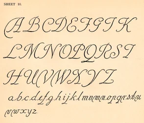 Sheet 10, from a portfolio of alphabets