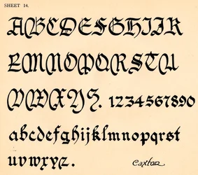 Sheet 14, from a Portfolio of Alphabets
