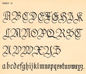 Sheet 15, from a Portfolio of Alphabets