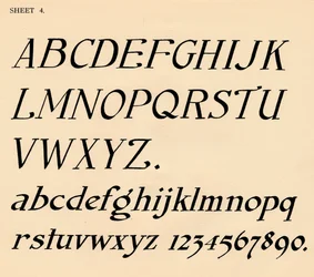 Sheet 4, from a Portfolio of Alphabets
