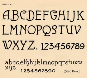 Sheet 6, from a portfolio of alphabets, 1929