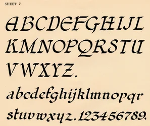 Sheet 7, from a Portfolio of Alphabets