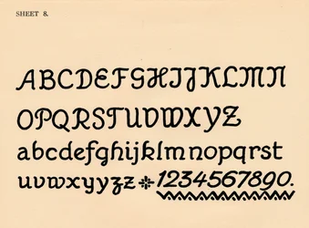 Sheet 8, from a Portfolio of Alphabets, 1929