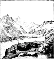 Shelter Built by the Glaciologist Louis Agassiz, Aar Glacier, Switzerland, 1842