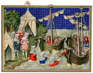 Ships Bringing Provisions to the English Host, Richard II