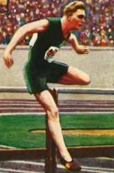 Sid Atkinson of South Africa, Winner of the 110m Hurdles, 1928