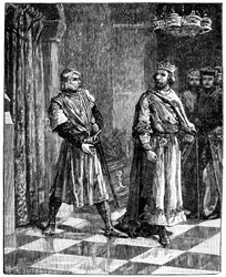 Simon de Montfort Quarrelling with Henry III